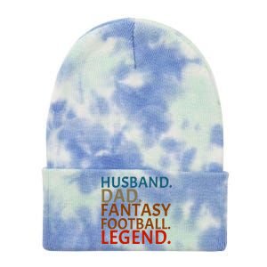 Husband Dad Fantasy Football Legend1 Tie Dye 12in Knit Beanie