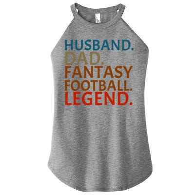 Husband Dad Fantasy Football Legend1 Women's Perfect Tri Rocker Tank