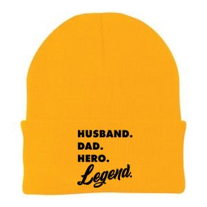 Husband Dad Hero Legend Knit Cap Winter Beanie