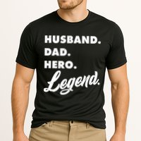Husband Dad Hero Legend Cooling Performance Crew T-Shirt