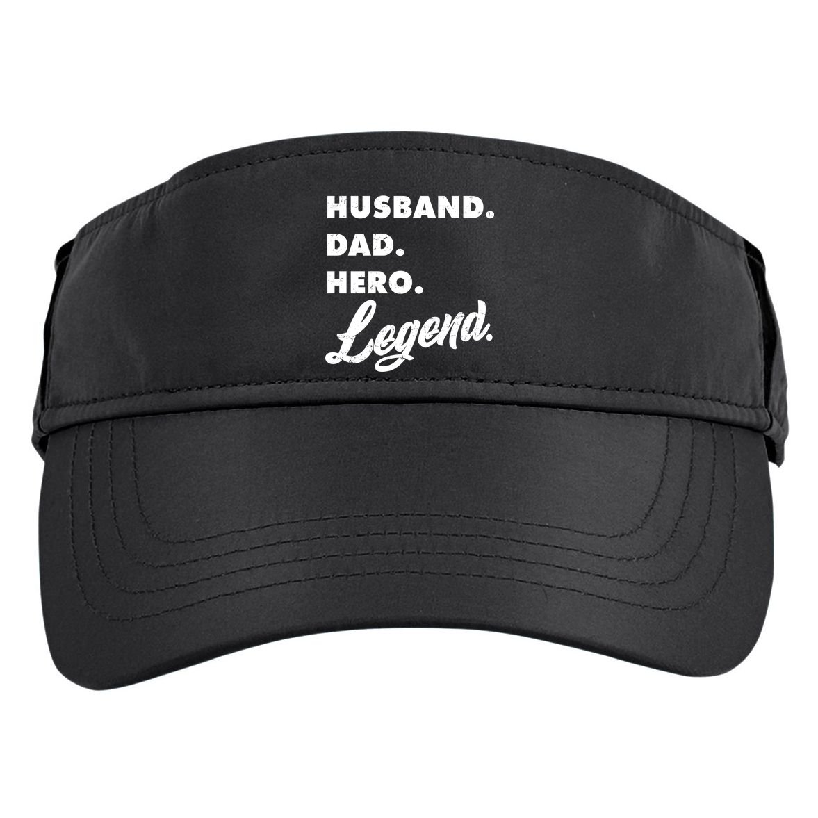Husband Dad Hero Legend Adult Drive Performance Visor