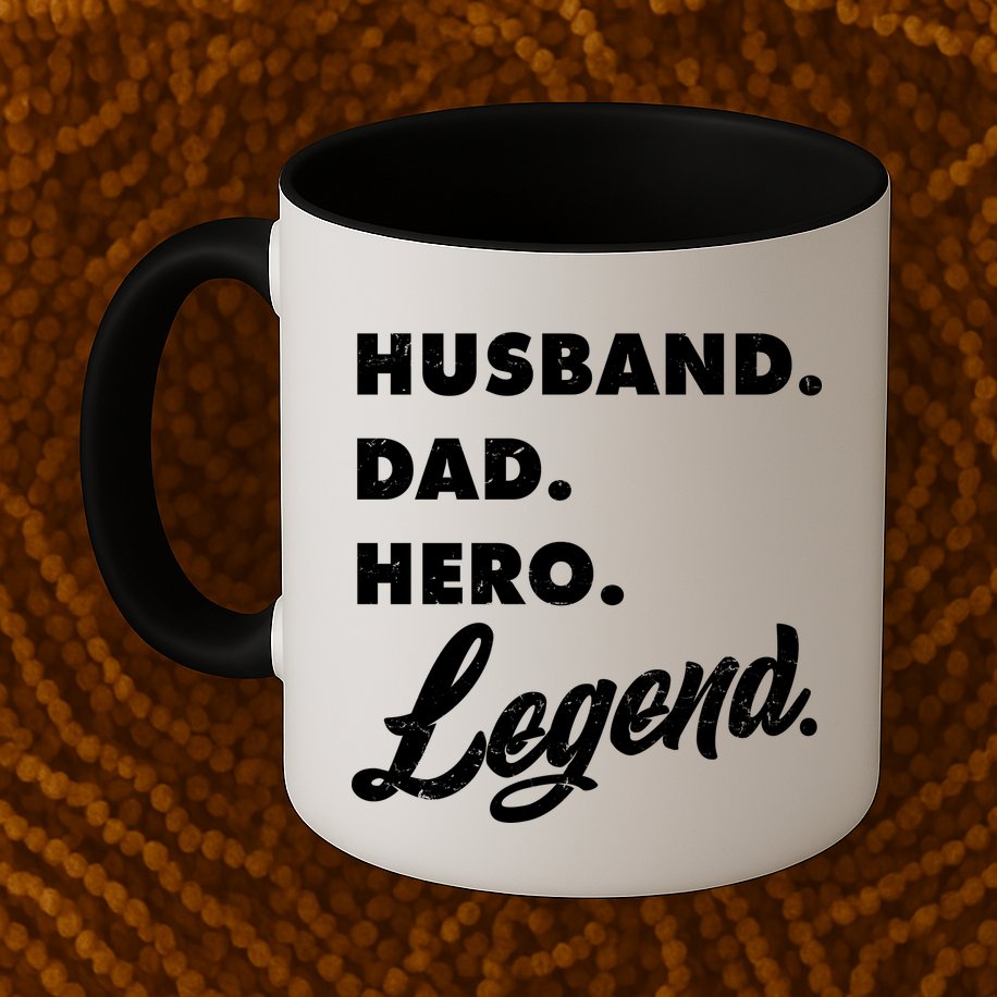 Husband Dad Hero Legend Mug