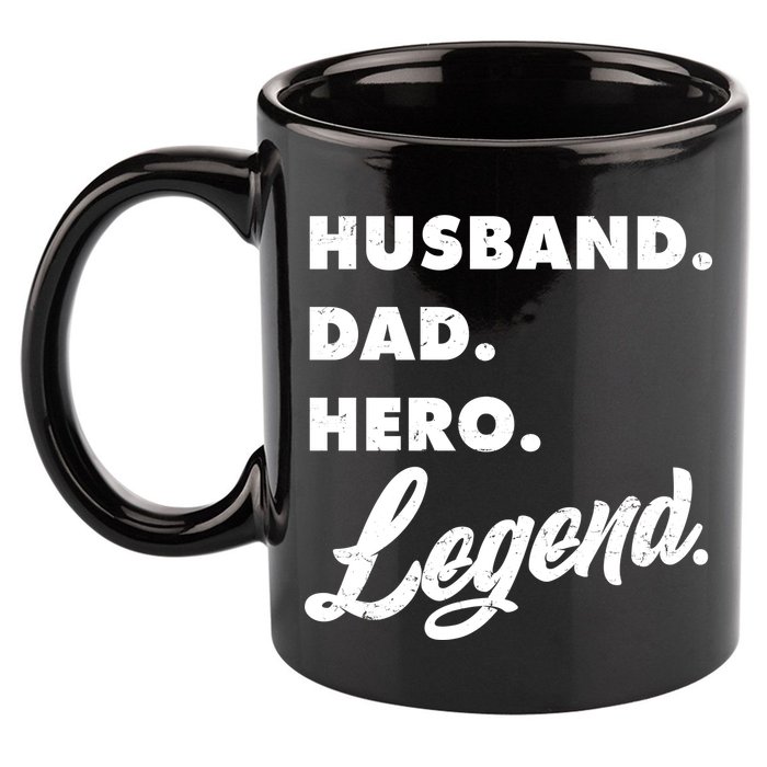 Husband Dad Hero Legend 11oz C Handle Ceramic Mug