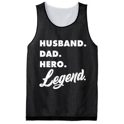 Husband Dad Hero Legend Mesh Reversible Basketball Jersey Tank