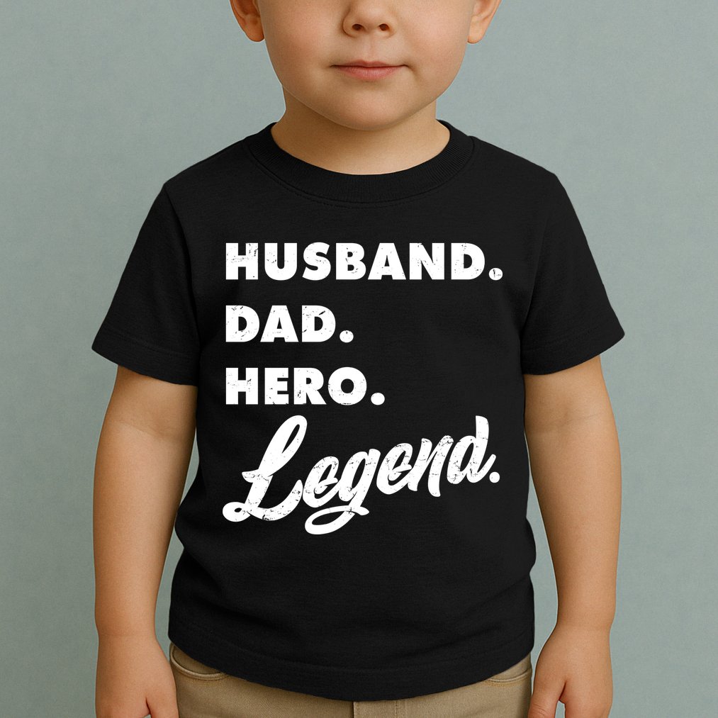 Husband Dad Hero Legend Toddler T-Shirt