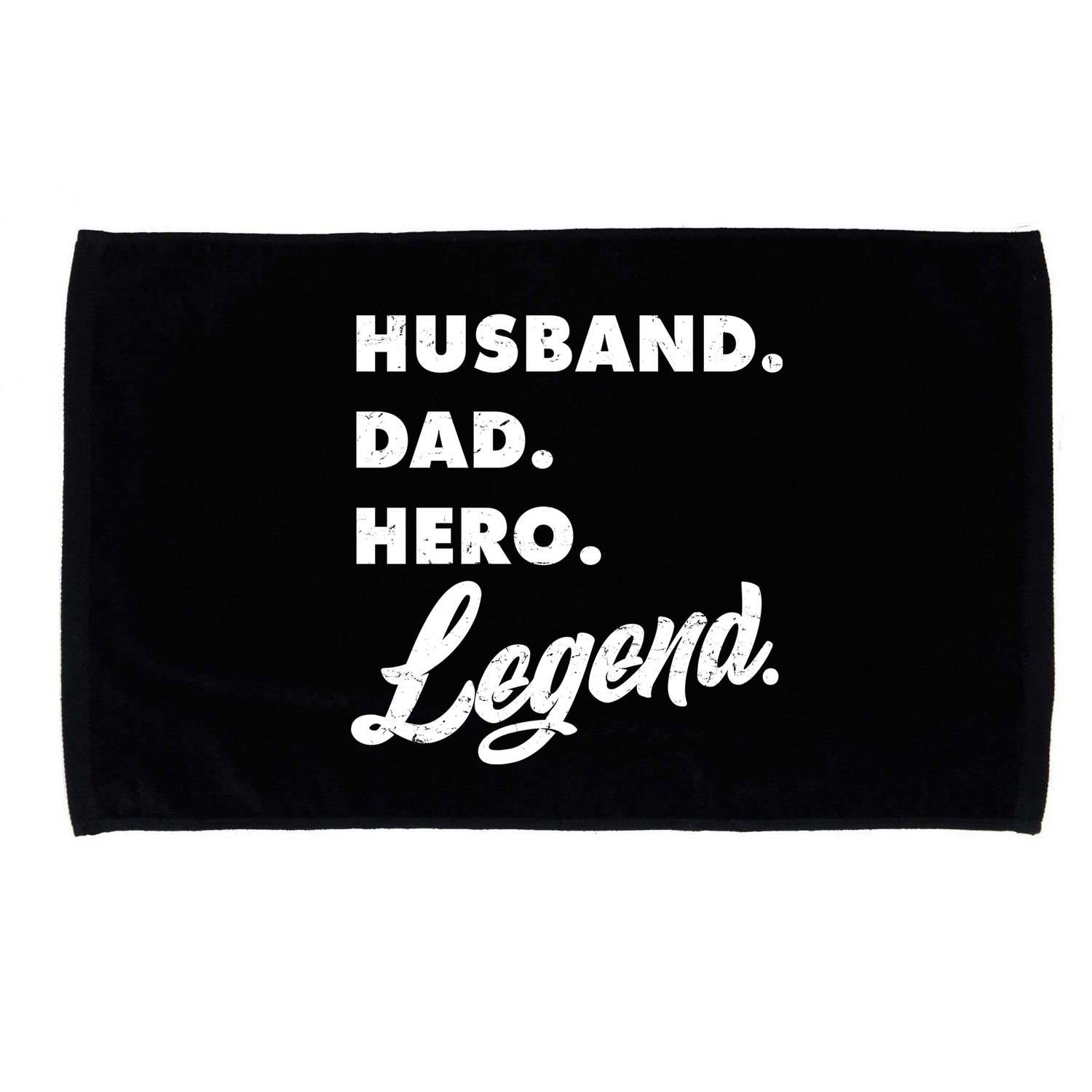 Husband Dad Hero Legend Microfiber Hand Towel