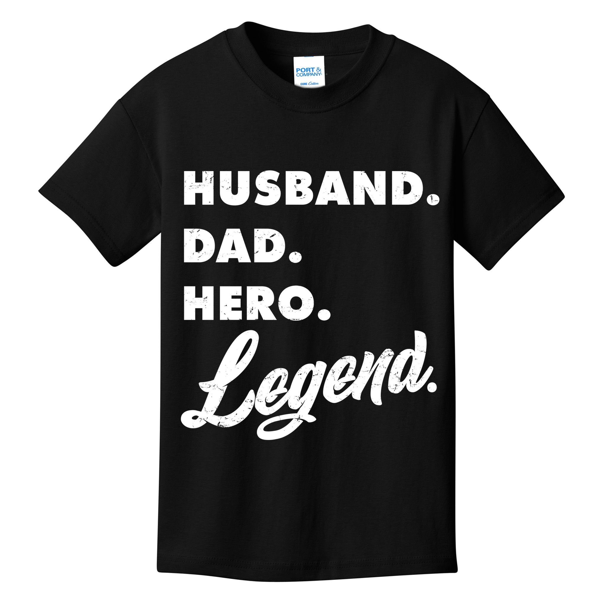 Husband Dad Hero Legend Kids T-Shirt