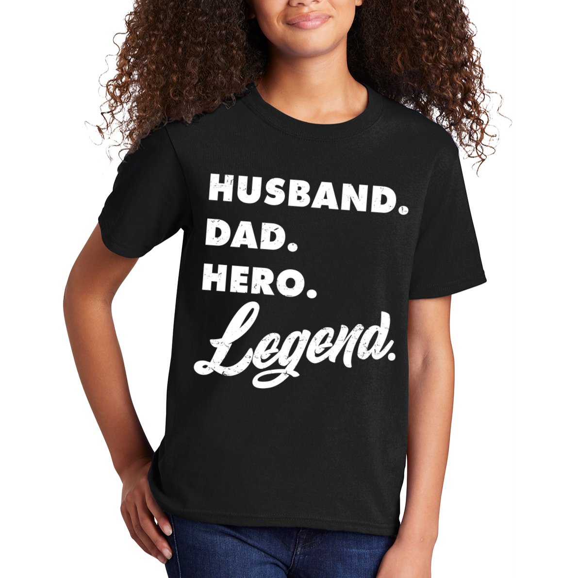 Husband Dad Hero Legend Kids T-Shirt