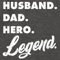 Husband Dad Hero Legend Vector Backpack