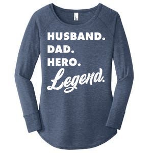 Husband Dad Hero Legend Women's Perfect Tri Tunic Long Sleeve Shirt