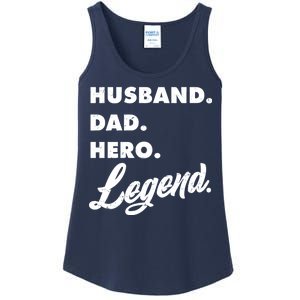 Husband Dad Hero Legend Ladies Essential Tank