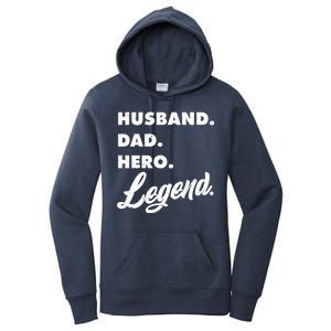 Husband Dad Hero Legend Women's Pullover Hoodie