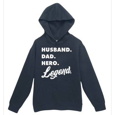 Husband Dad Hero Legend Urban Pullover Hoodie