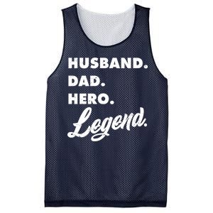 Husband Dad Hero Legend Mesh Reversible Basketball Jersey Tank