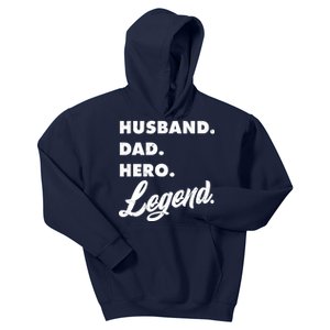 Husband Dad Hero Legend Kids Hoodie