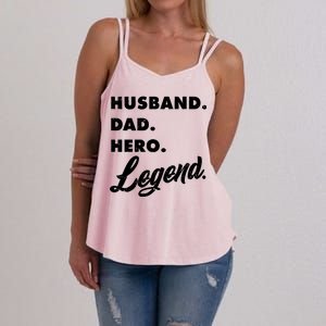 Husband Dad Hero Legend Women's Strappy Tank