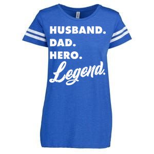 Husband Dad Hero Legend Enza Ladies Jersey Football T-Shirt