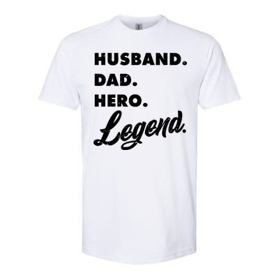 Husband Dad Hero Legend Softstyle® CVC T-Shirt