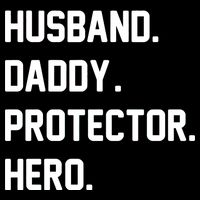 Husband Daddy Protector Hero Women's Knotted Racerback Tank