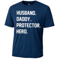 Husband Daddy Protector Hero Cooling Performance Crew T-Shirt