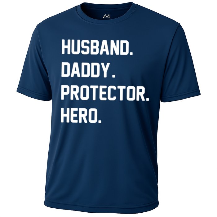 Husband Daddy Protector Hero Cooling Performance Crew T-Shirt