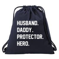 Husband Daddy Protector Hero Drawstring Bag