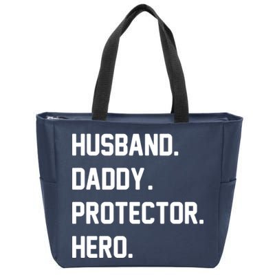 Husband Daddy Protector Hero Zip Tote Bag