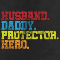 Husband Daddy Protector Hero Distressed Cool Comfort Performance Bucket Hat