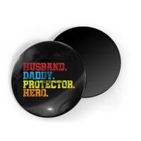 Husband Daddy Protector Hero Distressed Magnet