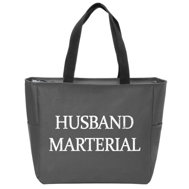 Husband Material Zip Tote Bag