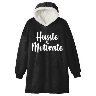 Hussle & Motivate  Hooded Wearable Blanket