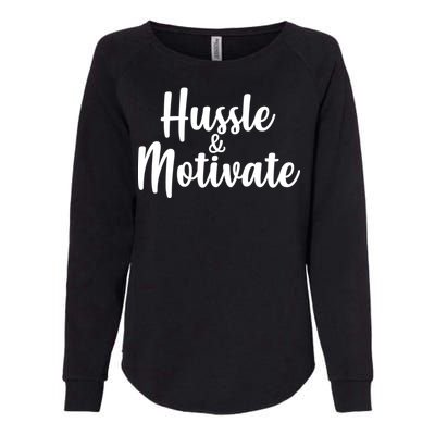 Hussle & Motivate  Womens California Wash Sweatshirt