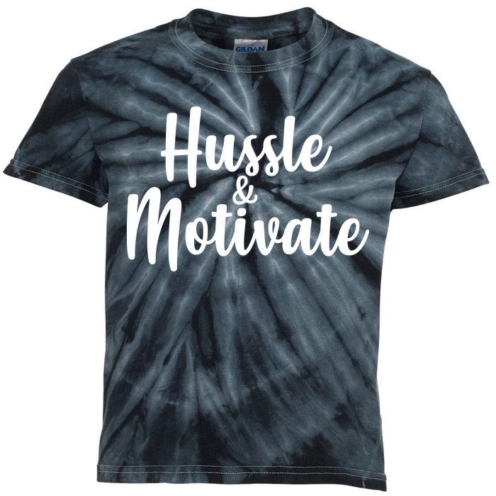 Hussle & Motivate  Kids Tie-Dye T-Shirt