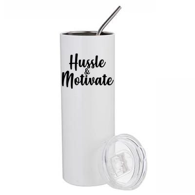 Hussle & Motivate  Stainless Steel Tumbler