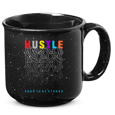 Hustle Born To Be Strong 15oz Campfire Ceramic Mug
