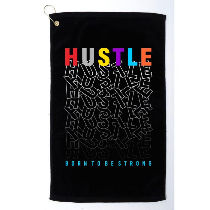 Hustle Born To Be Strong Golf Towel