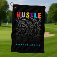 Hustle Born To Be Strong Golf Towel