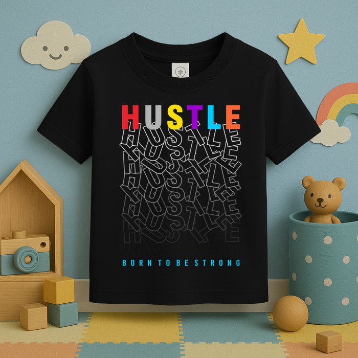 Hustle Born To Be Strong Toddler T-Shirt