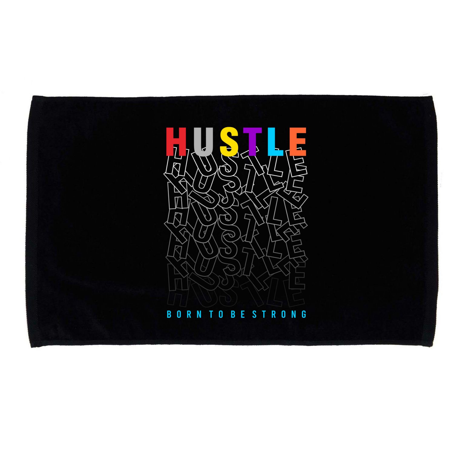 Hustle Born To Be Strong Microfiber Hand Towel