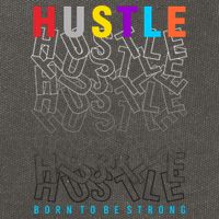 Hustle Born To Be Strong Cotton Canvas Backpack