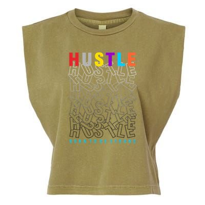 Hustle Born To Be Strong Garment-Dyed Women's Muscle Tee