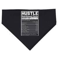 Hustle Nutrition Facts Values USA-Made Doggie Bandana