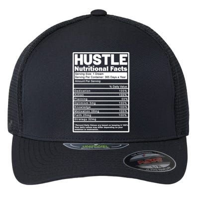 Hustle Nutrition Facts Values Flexfit Unipanel Trucker Cap
