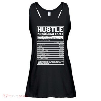 Hustle Nutrition Facts Values Ladies Essential Flowy Tank