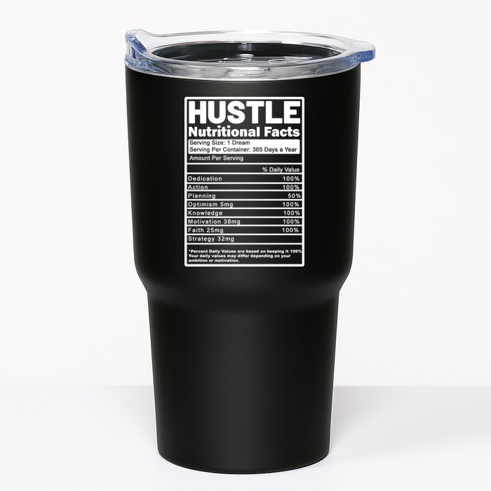 Hustle Nutrition Facts Values Tumbler