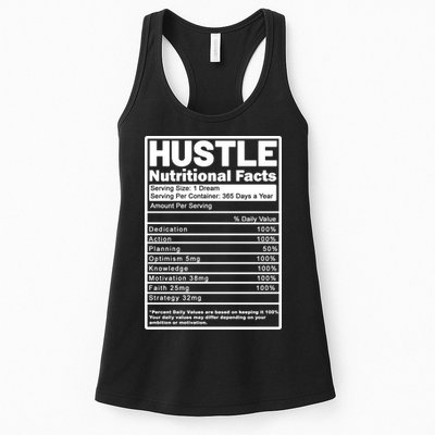 Hustle Nutrition Facts Values Womens Tank Top