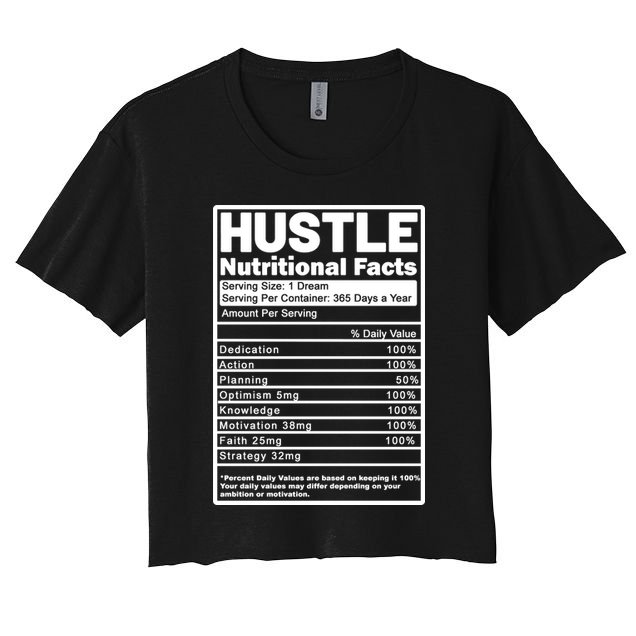 Hustle Nutrition Facts Values Crop Top