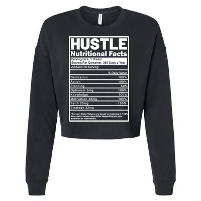 Hustle Nutrition Facts Values Cropped Pullover Crew