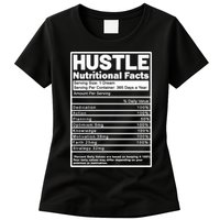 Hustle Nutrition Facts Values Womens T-Shirt