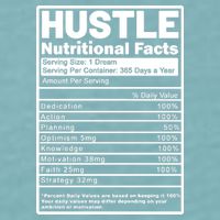 Hustle Nutrition Facts Values Sueded Cloud Jersey T-Shirt